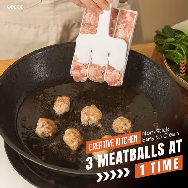 Creative Kitchen Triple Meatball Maker - functional kitchen gadget
